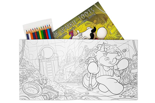 The Sparkle Toots Coloring Book Set